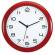 Orologio da parete Hornew diametro 30 cm rosso Alba - 11378
