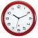 Orologio da parete Hornew diametro 30 cm rosso Alba - 11378