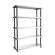 Scaffale - PPL-metallo - 5 ripiani - 119 x 45 x 185 cm - grigio-nero - Terry - 1003054 - 8005646030543 - DMwebShop