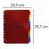 Divisori neutri a 12 tacche - PP - A4 maxi - con portaetichetta - colori assortiti - conf. 10 pezzi - Exacompta - 4844E - 3130630048442 - DMwebShop - 2