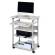 Pc Workstation System 75 VH - 75 x 53,4 x 95-125 cm - 5 ripiani - con ruote - grigio - Durable - 3720-10 - 4005546301808 - DMwebShop - 1