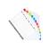 Separatore numerico 1/12 - cartoncino bianco 160 gr - tasti colorati - A4 maxi - Exacompta - 4112E - 3130630011125 - DMwebShop - 4