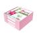Contenitore in plastica con foglietti - bianco - 10 x 10 x 5 cm - carta riciclata - Ikona - 09686 - 8004957096866 - DMwebShop - 2