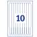 Braccialetti identificativi stampabili - bianco - 5 fogli - 10 et/fg - A4 - Avery - L4000-5 - 5014702134340 - DMwebShop - 3