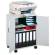 Mobiletto Multifunzione 74/53 - 52,8 x 40 x 73,7 cm - con ante alte - 4 ripiani - con ruote - grigio - Durable - 3115-10 - 4005546988085 - DMwebShop