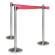 Colonnina segnapercorso cromata altezza - 100 cm - nastro retrattile rosso da 210 cm - Securit - RS-RT-RVS-RD-SET - 8717624242175 - DMwebShop