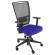 Poltrona semidirezionale Zoea - con ruote e braccioli - schienale rete nero - seduta blu - Unisit - ZOEA/BR/LB - 8050043743848 - DMwebShop