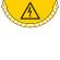 Adesivo segnalatore da terra Take Care - Rischio elettrico - 70 x 35 cm - Cep - 7010-15 - 3462159009216 - DMwebShop