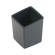 Mini cestino Coffee Point 10x7,9x7,9 cm ABS nero - 15239