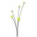 Appendiabiti - con portaombrelli - 5 posti - 187 cm - grigio-verde - Alba - PMFESTY2 V - 3129710013258 - DMwebShop - 2