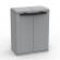Contenitore EcoCab 2 per raccolta differenziata - 68 x 39 x 88,7 cm - 2 portasacco da 110 lt - ciascuno - grigio-nero - Terry - 1003055 - 8005646030550 - DMwebShop - 1