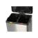 Pattumiera a pedale Multiflux 49,5 × 45,9 × 63,6 cm 2 secchi da 30 lt ciascuno inox Medial 106505 - 8846 - 1