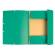 Cartellina con elastico - cartoncino lustre' - 3 lembi - 400 gr - 24 x 32 cm - verde - conf. 25 pezzi - Exacompta - 55503E - 3130630555032 - DMwebShop - 1