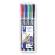 Pennarello Astucci Lumocolor Permanent 317 - punta 1 mm - 4 colori - Staedtler - 317WP4 - 4007817310380 - DMwebShop - 1