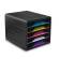 Cassettiera Smoove - 36 x 28,8 x 27 cm - 5 cassetti standard - nero-multicolore - Cep - 1071110411 - 3462159010632 - DMwebShop - 1