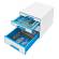 Cassettiera 4 cassetti bianco-azzurro cube - Leitz - 52132036 - 4002432115358 - DMwebShop - 1