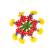 Fiorincasteri in plastica colori assortiti - conf. 420 pezzi - Cwr - 12344 - 8004957123449 - DMwebShop - 5