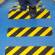 Striscia segnaletica - da terra - 61 x 15 cm - giallo-nero - Djois - B197614 - 3377991976148 - DMwebShop - 2