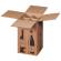 Scatola Wine Pack per 4 bottiglie - 21,2 x 20,4 x 36,8 cm - conf. 10 pezzi - Bong Packaging - 222103210 - 4250414138349 - DMwebShop - 1