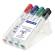 Pennarelli Lumocolor whiteboard 351 - tratto 2 mm - colori assortiti - conf. 4 pezzi - Staedtler - 351WP4 - 4007817314302 - DMwebShop