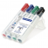 Pennarelli Lumocolor whiteboard 351 - tratto 2 mm - colori assortiti - conf. 4 pezzi - Staedtler 351WP4