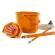Kit per pavimenti Secchiostrizza - secchio con strizzatore 12 lt - + mop 240 gr + manico da 130 cm - arancione - Perfetto - 0469F - 8000957046962 - DMwebShop