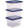 Contenitore multiuso 37 x 40 x 24,5 cm - 22 lt - PP - con coperchio blu - trasparente - Fellowes - Bankers Box - 100135771 - 43859804849 - DMwebShop - 2