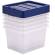 Contenitore multiuso 37 x 40 x 24,5 cm - 22 lt - PP - con coperchio blu - trasparente - Fellowes - Bankers Box - 100135771 - 43859804849 - DMwebShop - 3