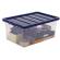Contenitore multiuso 37 x 56 x 25 cm - 38 lt - PP - con coperchio blu - trasparente - Fellowes - Bankers Box - 100135772 - 43859804856 - DMwebShop - 1
