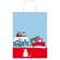 Shopper in carta kraft - con manici - 16 x 21 x 8 cm - fantasia natale - Sadoch - conf. 25 pezzi - Rex Sadoch - SDX16000NAT - 8006715199376 - DMwebShop - 2