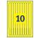 Braccialetti identificativi stampabili - giallo - 5 fogli - 10 et/fg - A4 - Avery - L4001-5 - 5014702134357 - DMwebShop - 3