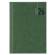 Agenda giornaliera 2026 copertina in carta imbottita 17 x 24 cm verde - 3593