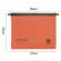 Cartella sospesa Cartesio - cassetto - interasse 39 cm - fondo V - 37 x 25 cm - arancio - conf. 50 pezzi - Bertesi - 100/395-B2 - 45683A - DMwebShop - 1