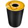 Coperchio raccolta plastica per cestino 133R diametro 38 cm PVC giallo Cep 1009350051 - 10007 - 1