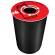 Coperchio raccolta metallo per cestino 133R diametro 38 cm PVC rosso Cep 1009360151 - 10008 - 1