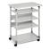 Pc Workstation System 75 VH - 75 x 53,4 x 95-125 cm - 5 ripiani - con ruote - grigio - Durable - 3720-10 - 4005546301808 - DMwebShop