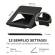 Supporto laptop Breyta nero - 14995 - 1