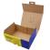 Scatola automontante per ecommerce pick e post mt 36 x 24 x 12 cm giallo blu - 13805 - 3