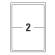 Etichette adesive coprenti BlockOut in carta permanenti 199,6 x 143,5 mm 2 etichette per foglio 25 fogli bianco Avery L4611 - 21869 - 1
