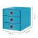 Cassettiera ClickeStore Cosy - 3 cassetti - blu - Leitz - 53680061 - 4002432128709 - DMwebShop - 1