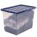 Contenitore multiuso 38 x 56 x 41 cm - 64 lt - PP - con coperchio blu - trasparente - Fellowes - Bankers Box - 100135773 - 43859804863 - DMwebShop - 1