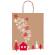 Shopper in carta kraft - con manici - 16 x 21 x 8 cm - fantasia natale - Sadoch - conf. 25 pezzi - Rex Sadoch - SDX16000NAT - 8006715199376 - DMwebShop - 4