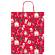 Shopper in carta kraft con manici 16 x 21 x 8 cm fantasia natale - 29826 - 1