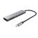 Hub USB C veloce e lettore di schede 3 porte argento - 28764 - 1