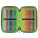 Astuccio 3 zip collezione Stilnovo 19,5 x 7,5 x 12,9 cm colori neon assortiti - 25174 - 5
