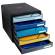 Cassettiera Big Box Plus Bee Blue 5 cassetti A4 nero multicolore - 28714 - 1