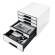 Cassettiera Drawer Cabinet Cube 5,28,7 x 27 x 36,3 cm bianco - 16335 - 1
