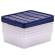 Contenitore multiuso 32 x 40 x 11 cm 12 lt PP con coperchio blu trasparente - 30472 - 3