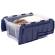 Contenitore multiuso 43 x 59 x 28 cm 45 lt PP con coperchio a cerniera blu trasparente - 30477 - 1
