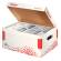 Scatola container Speedbox Small 25,2 x 35,5 cm dorso 19,3 cm bianco e rosso - 12240 - 1